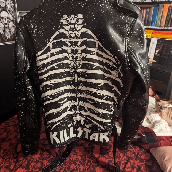 Killstar Skeleton Motorcycle Jacket RARE - Picture 2 of 9